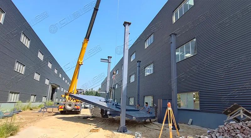 唐山金路廠(chǎng)區打造小型制砂樓，供客戶(hù)帶料試機